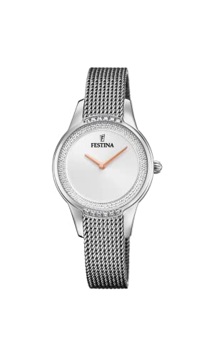 Festina Orologio Analogico Quarzo Donna Con Cinturino In Acciaio Inox F20494/1