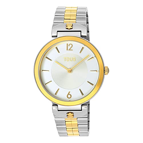 Tous Orologio Analogico Con Bracciale In Acciaio E Acciaio Con Placcatura Ip Color Oro S-Band