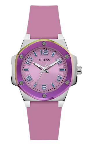 Guess Orologio Da Polso Donna 38 Mm Cinturino In Silicone Gw0556L1, Cinghia