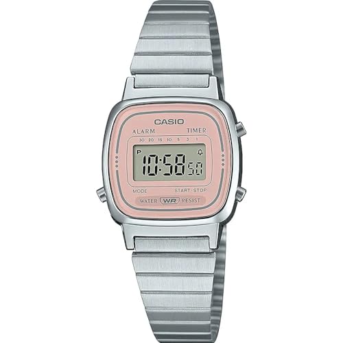 Casio Orologio Digitale Al Quarzo Donna Con Cinturino In Acciaio Inossidabile La670Wea-4A2Ef