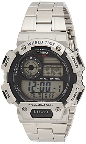 Casio Orologio Digitale Quarzo Uomo Con Cinturino In Acciaio Inox Ae-1400Whd-1Avef