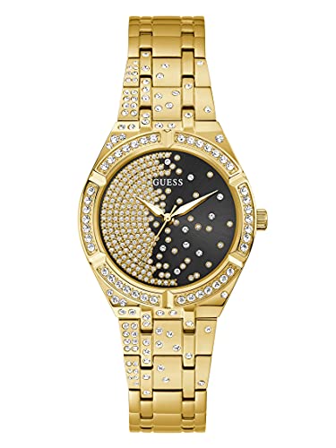 Guess Women'S Quartz Watch With Stainless Steel Strap, Gold, 16 (Model: Gw0312L2)