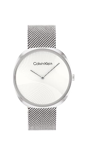 Calvin Klein Orologio Analogico Al Quarzo Da Donna Con Cinturino In Acciaio Inossidabile Argentato - 25200245