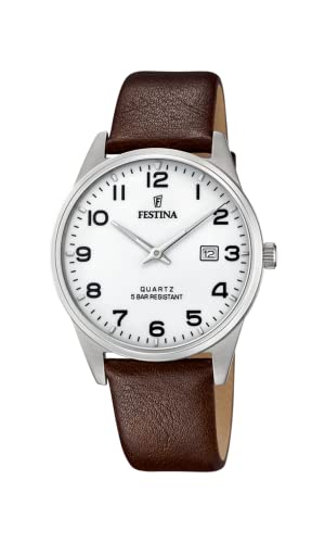 Festina Orologio Analogico Quarzo Uomo Con Cinturino In Pelle F20512/1