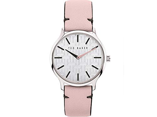 Ted Baker | Delle Donne | Poppiey | Cinturino In Pelle Rosa | Quadrante Argento | Bkppof903