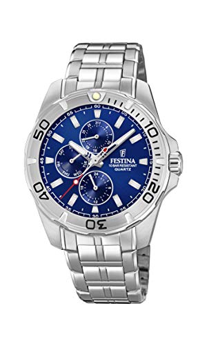 Festina Orologio Multi-Quadrante Quarzo Uomo Con Cinturino In Acciaio Inox F20445/2