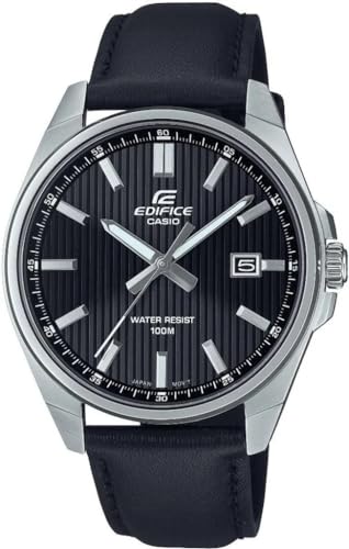 Casio Orologio Analogico Al Quarzo Da Uomo Con Cinturino In Pelle Efv-150L-1Avuef