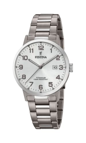Festina Orologio Analogueico Quarzo Unisex Adulto Con Cinturino In Titanio F20435/1