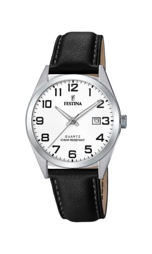 Festina Orologio Analogico Quarzo Uomo Con Cinturino In Pelle F20446/1