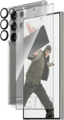 Panzerglass 3-In-1 Bundle Glas, Case, Cam Pellicola Proteggischermo Trasparente Samsung 1 Pz