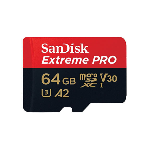 Sandisk Micro SD Extreme Pro 64GB XC + adattatore SD Cod. SDSQXCU-064G-GN6MA