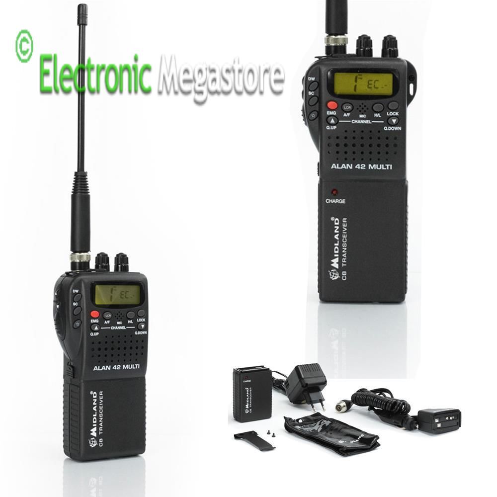 MIDLAND RADIO CB ALAN 42 MULTI BANDA RICETRASMITTENTE BARACCHINO PORTATILE