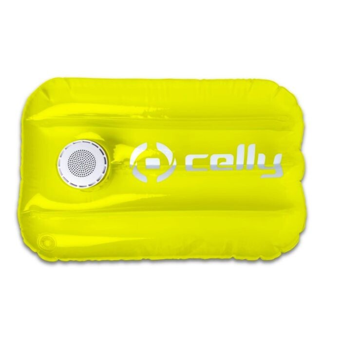 CELLY | Cuscino Altoparlante Poolpillow Bianco/Giallo 3W
