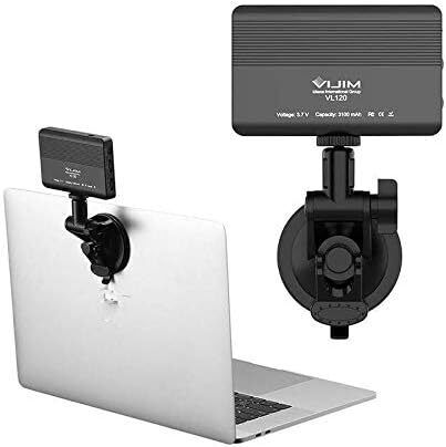 VIJIM VL120 KIT PER VIDEOCHIAMATE E STREAMING A LED CON VENTOSA E LUCE PER COMPU