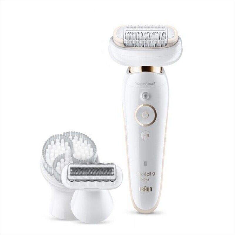 BRAUN SILK-EPIL 9 FLEX 9-030 RICARICABILE WET&DRYCOLORE BIANCO ORO - PROMO
