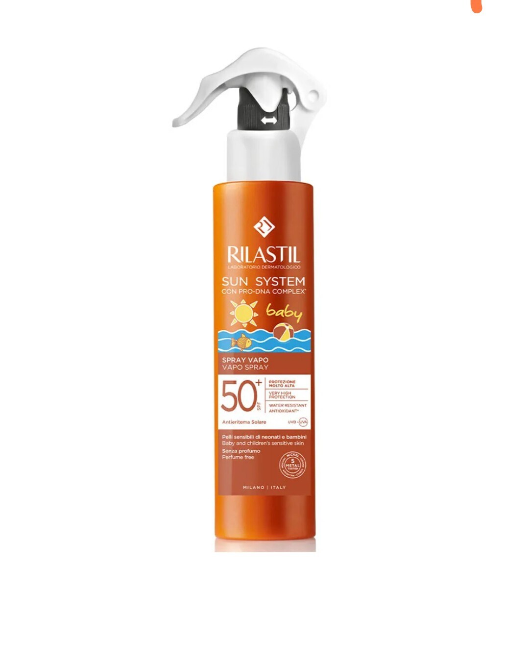 Rilastil Sun System Baby - Spray Vapo SPF50+ Protezione Corpo Bambini, 200ml