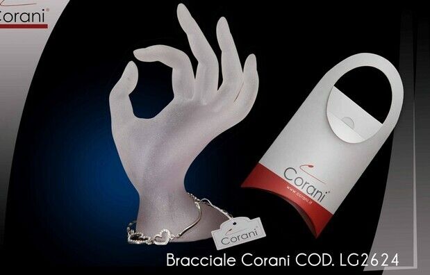bracciale corani in metallo cuori con strass lg2624