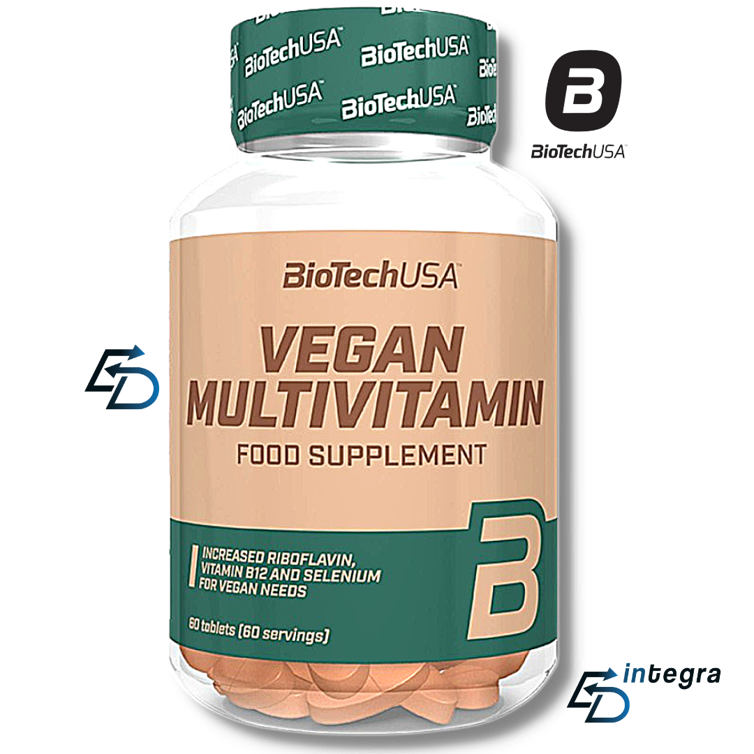 BIOTECH USA - Vegan Multivitamin Integratore Multivitaminico 60 cpr