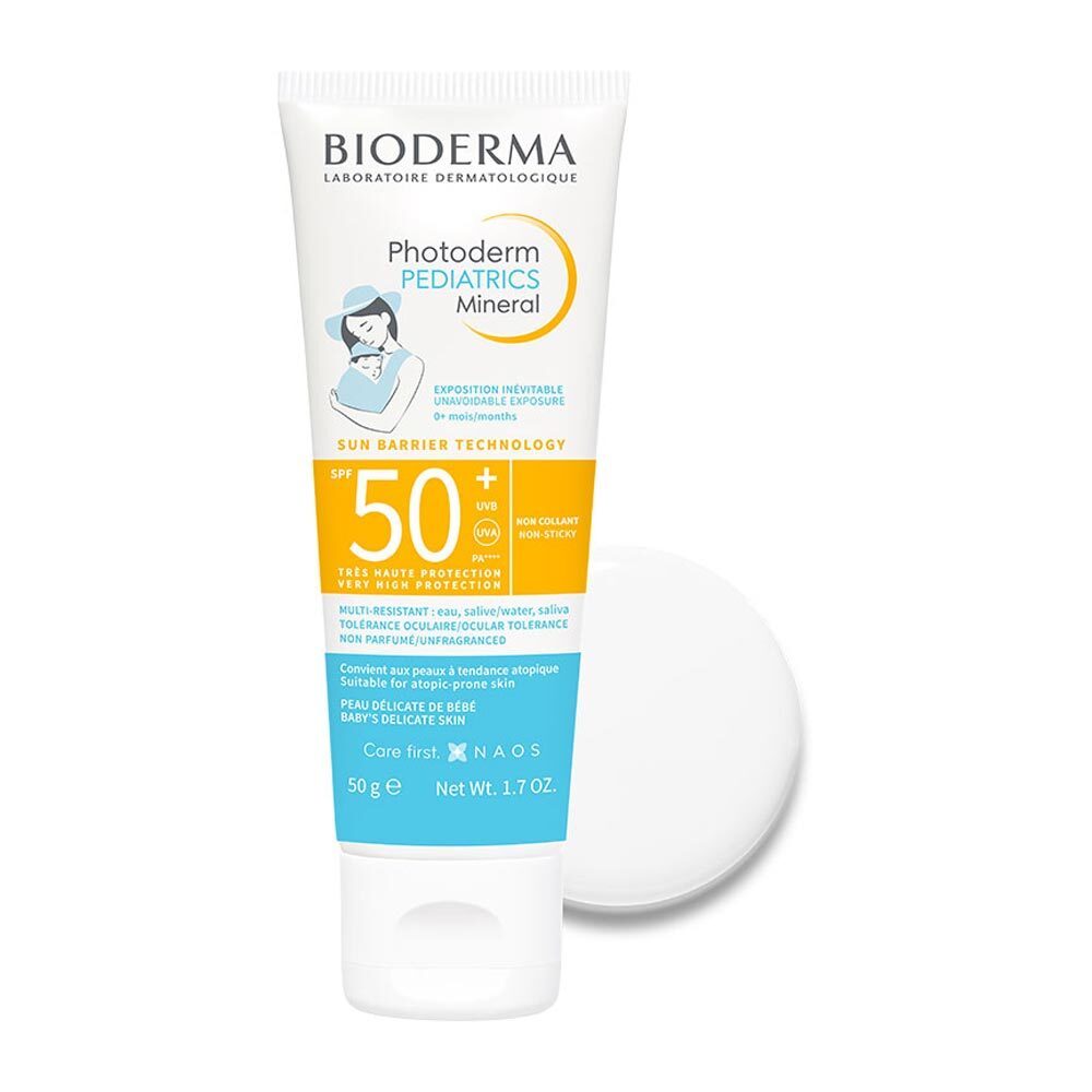 Bioderma Photoderm - Pediatrics Mineral Fluido Minerale SPF50+ Neonato, 50g