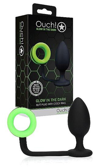 Plug butt anale in silicone dilatatore con anello fallico ritardante cock ring