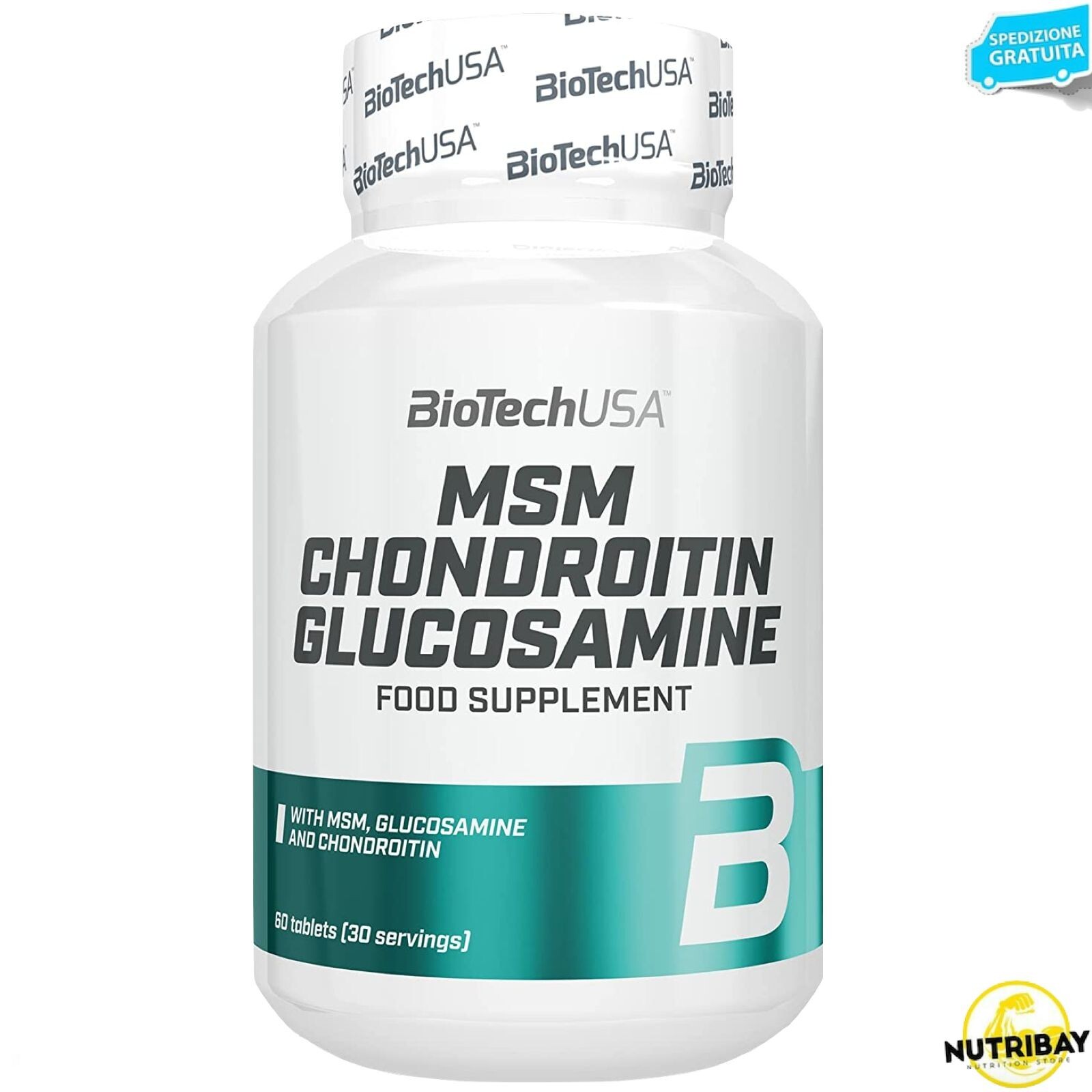 Biotech Usa MSM Chondroitin Glucosamine - 60 cpr Benessere delle articolazioni