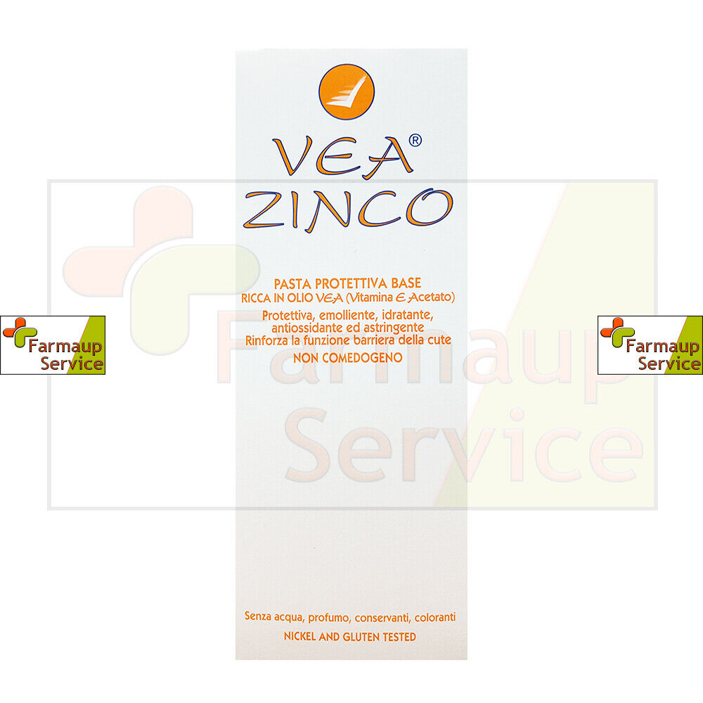 Vea Zinco Pasta Base Protettiva Ricca In Olio Vea Protettiva Emolliente 40 ml