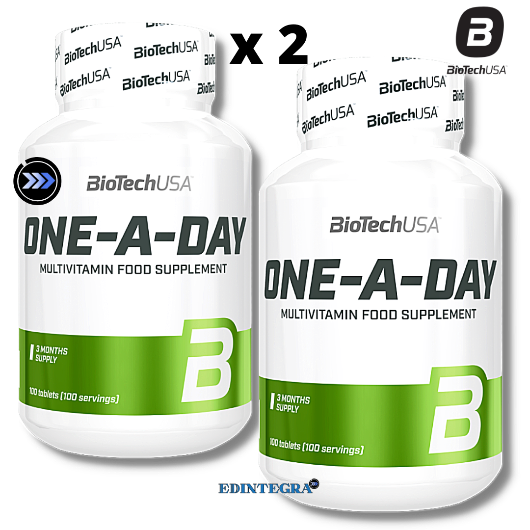 BIOTECH USA ONE A DAY 100 cpr x 2 = 200 cpr  Multivitaminico Multiminerale