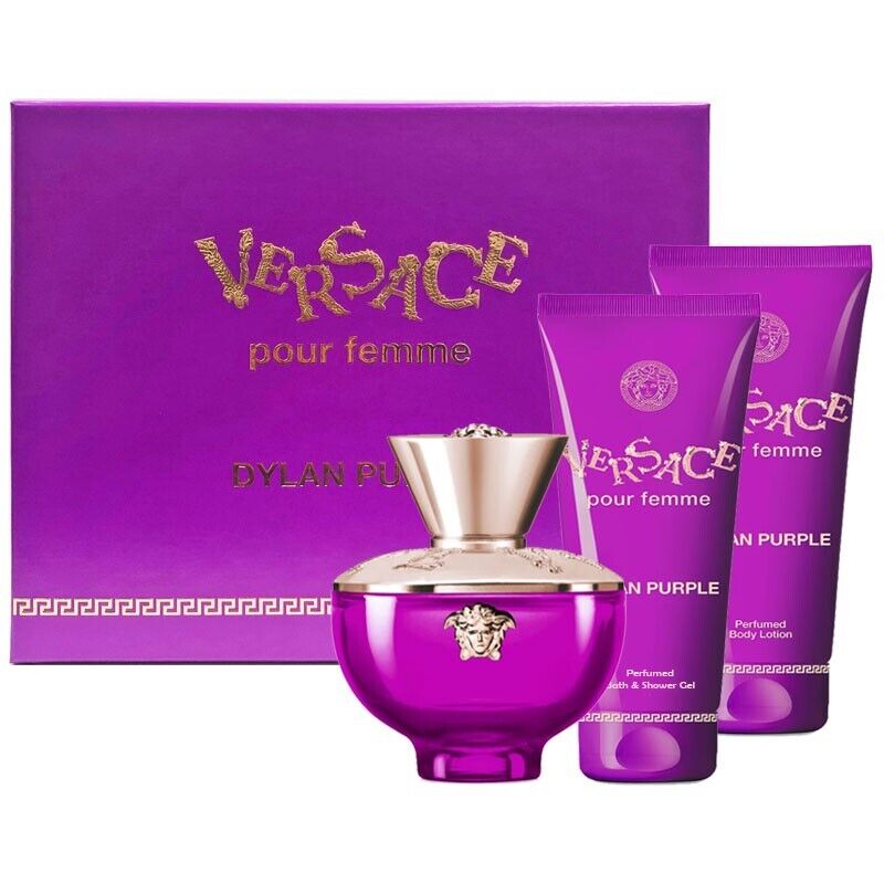 Versace Dylan Purple profumo donna edp 50ml + shower gel 50ml + body lotion 50ml