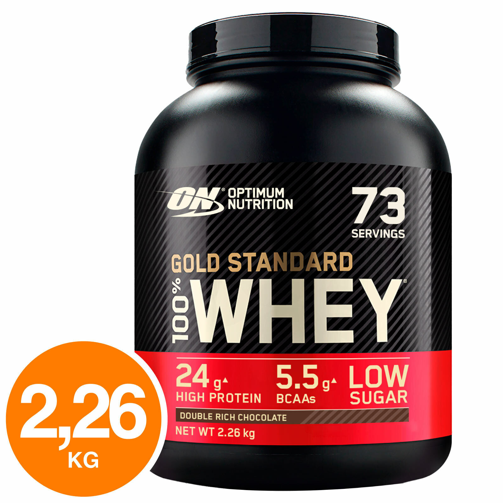 ON Optimum Nutrition Gold Standard 100% Whey Proteine Doppio Cioccolato - 2.26kg