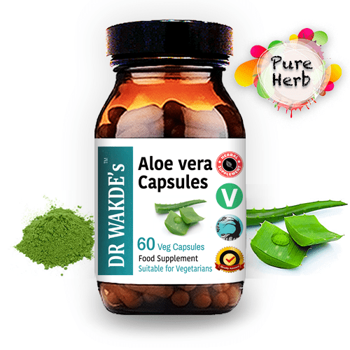 Aloe Vera di  DR WAKDE'S  60 capsule vegetali | Supplemento ayurvedico | Vegano