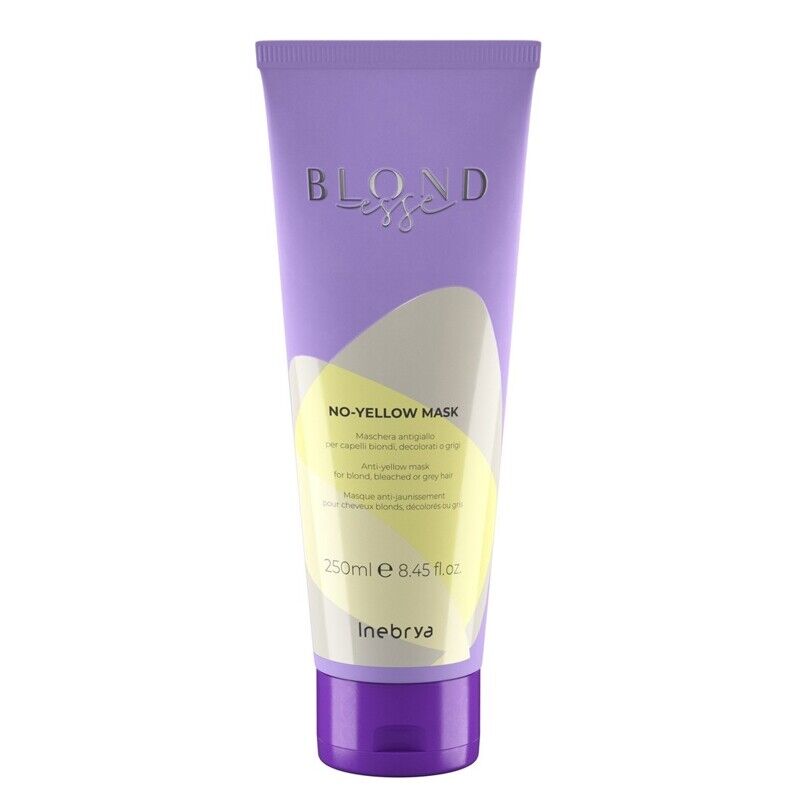 Maschera Antigiallo Per Capelli Biondi INEBRYA Blondesse No-Yello Mask 250ml
