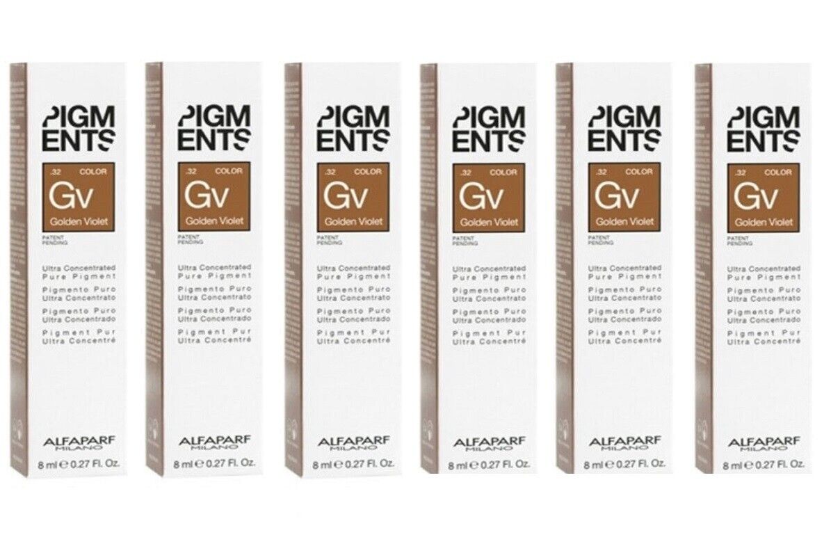 ALFAPARF MILANO Pigments Pigmento Puro Ultra Concentrato 6x8 ml GOLDEN VIOLET