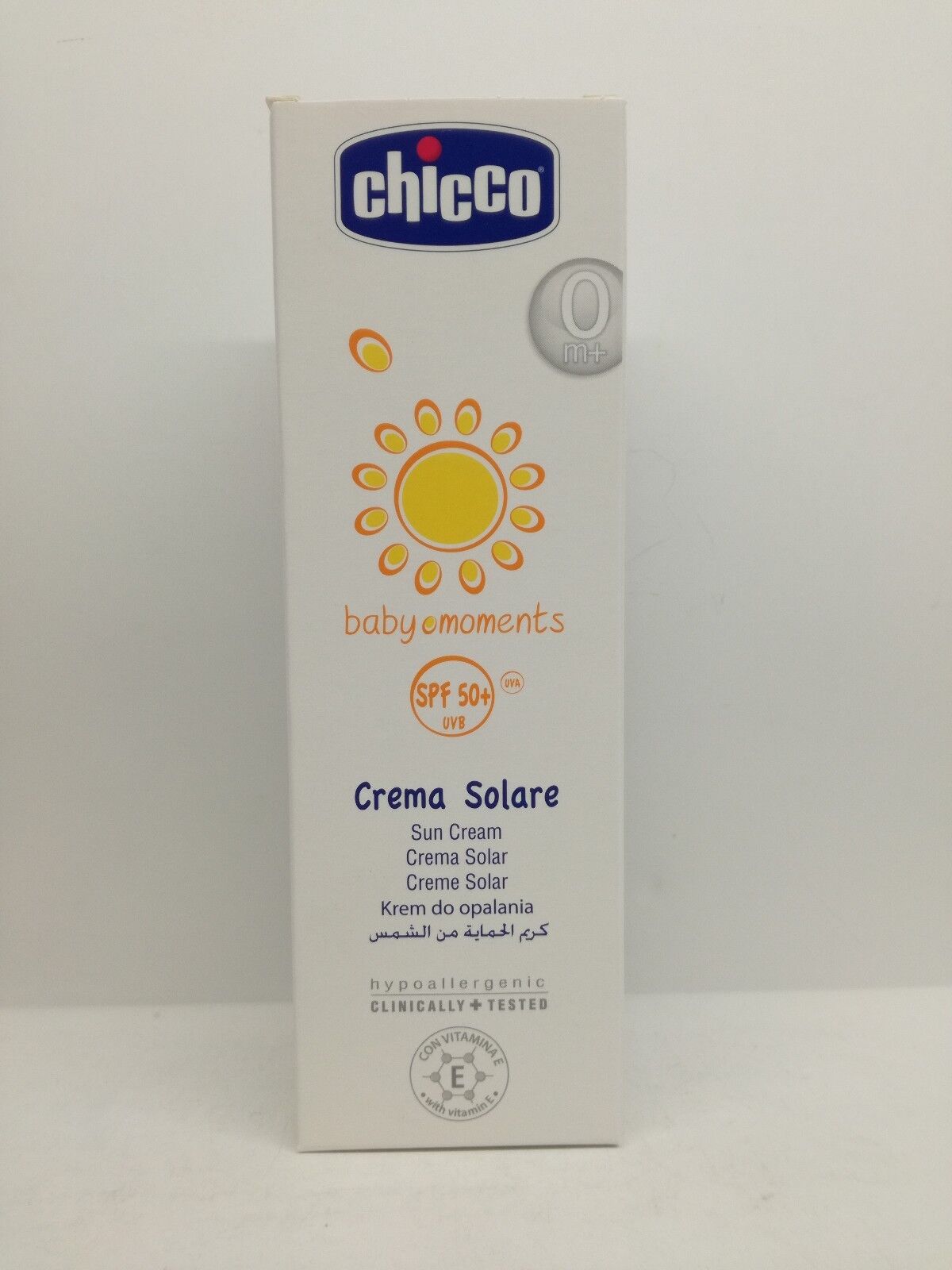 CHICCO CREMA SOLARE SPF 50+ UVB - Om+ 75 ml - BABY MOMENTS