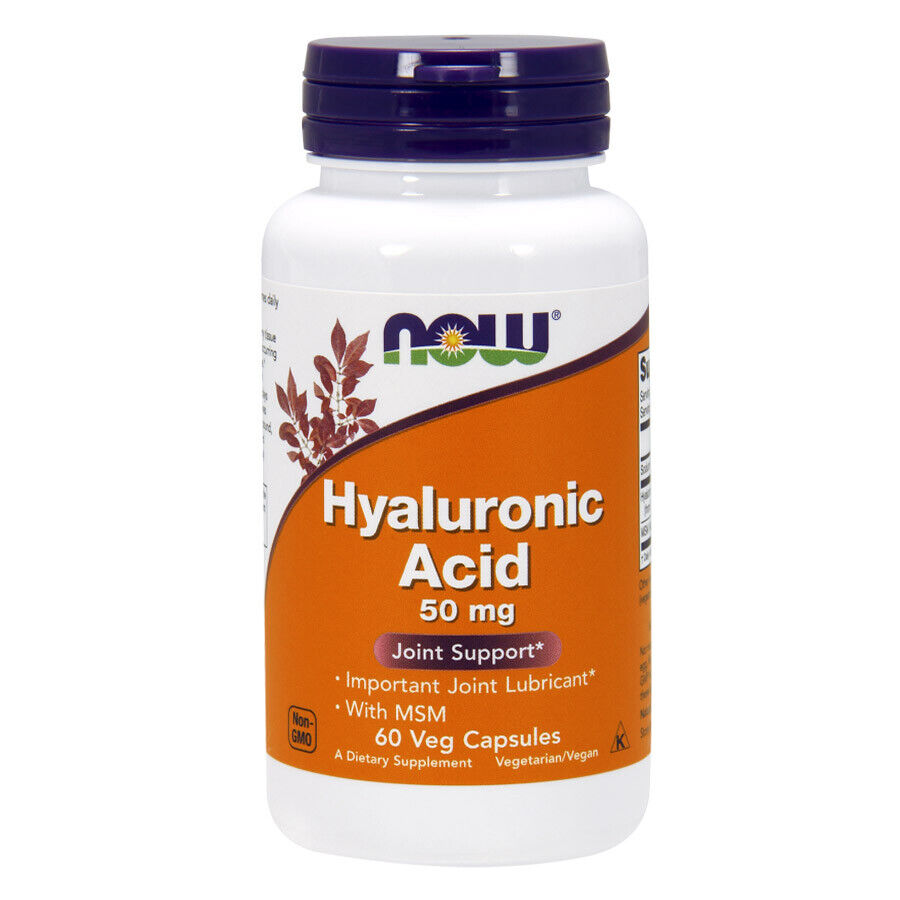 NOW Foods acido ialuronico con MSM  50 mg - 60 capsule NOW3156