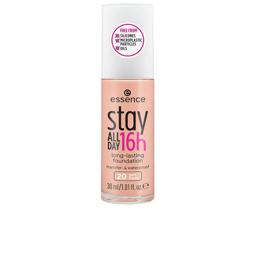 Essence Stay ALL DAY 16h fondotinta waterproof colore 20 Soft Nude 30 ml
