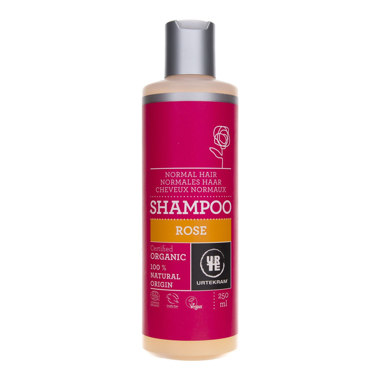 Urtekram Rose shampoo per capelli normali, 250 ml