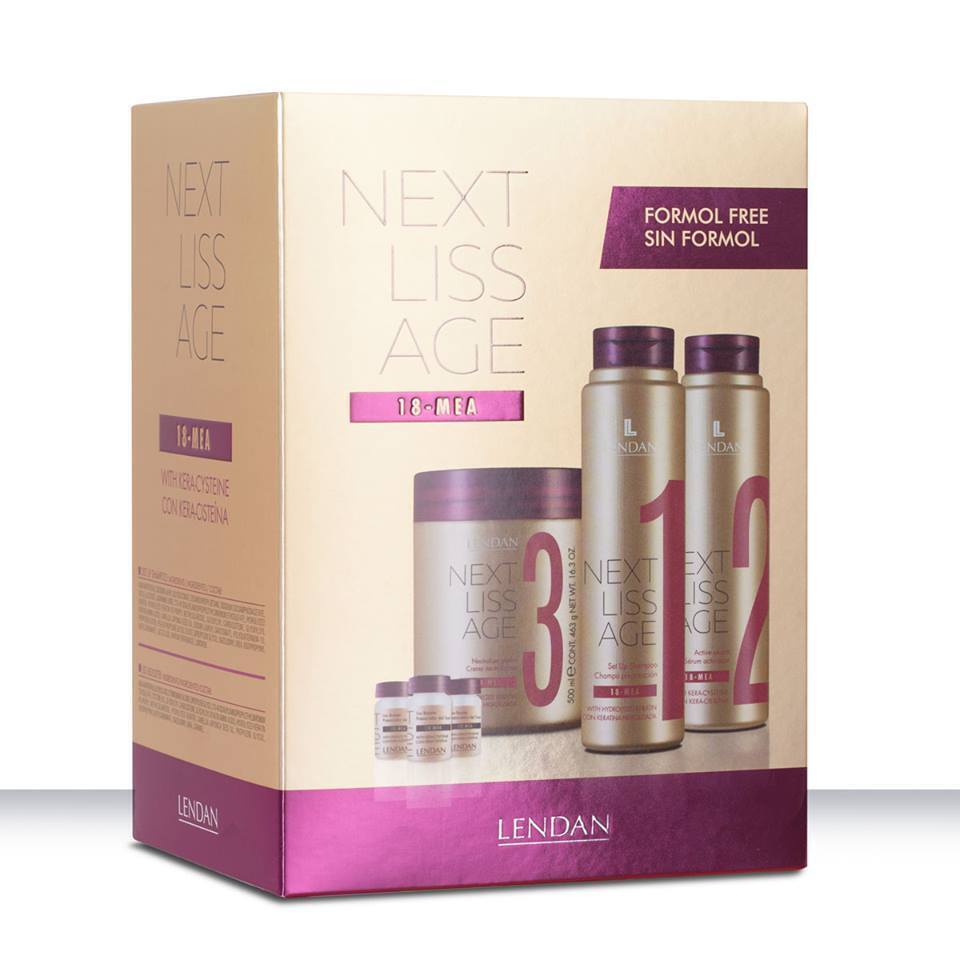Pacchetto lisciante professionale Lendan Next Liss Age con chera-cisteina...