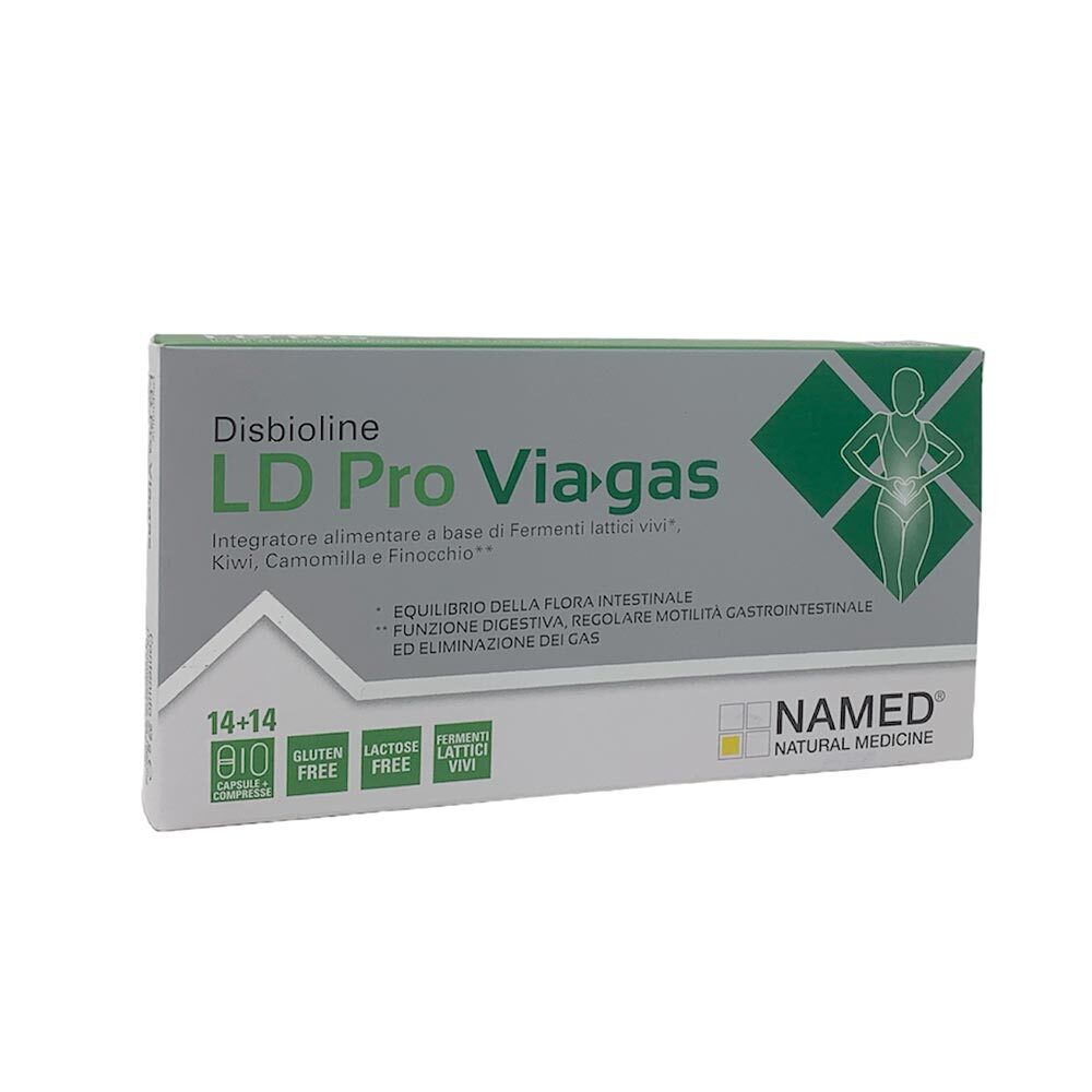 Named Disbioline - LD Pro Viagas Integratore Alimentare, 14capsule + 14compresse