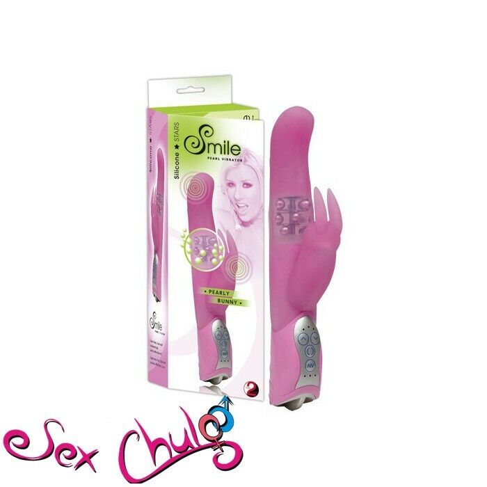 VIBRATORE RABBIT 26cm  PEARLY BUNNY  - SMILE - ROSA