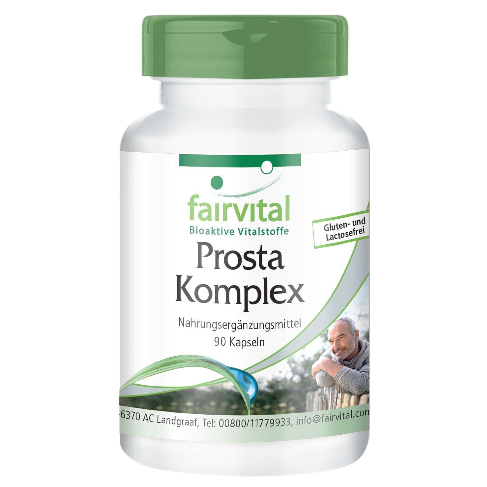 Prosta Complex - 90 capsule, 6 sostanze vitali - salute dell'uomo, VEGAN |...