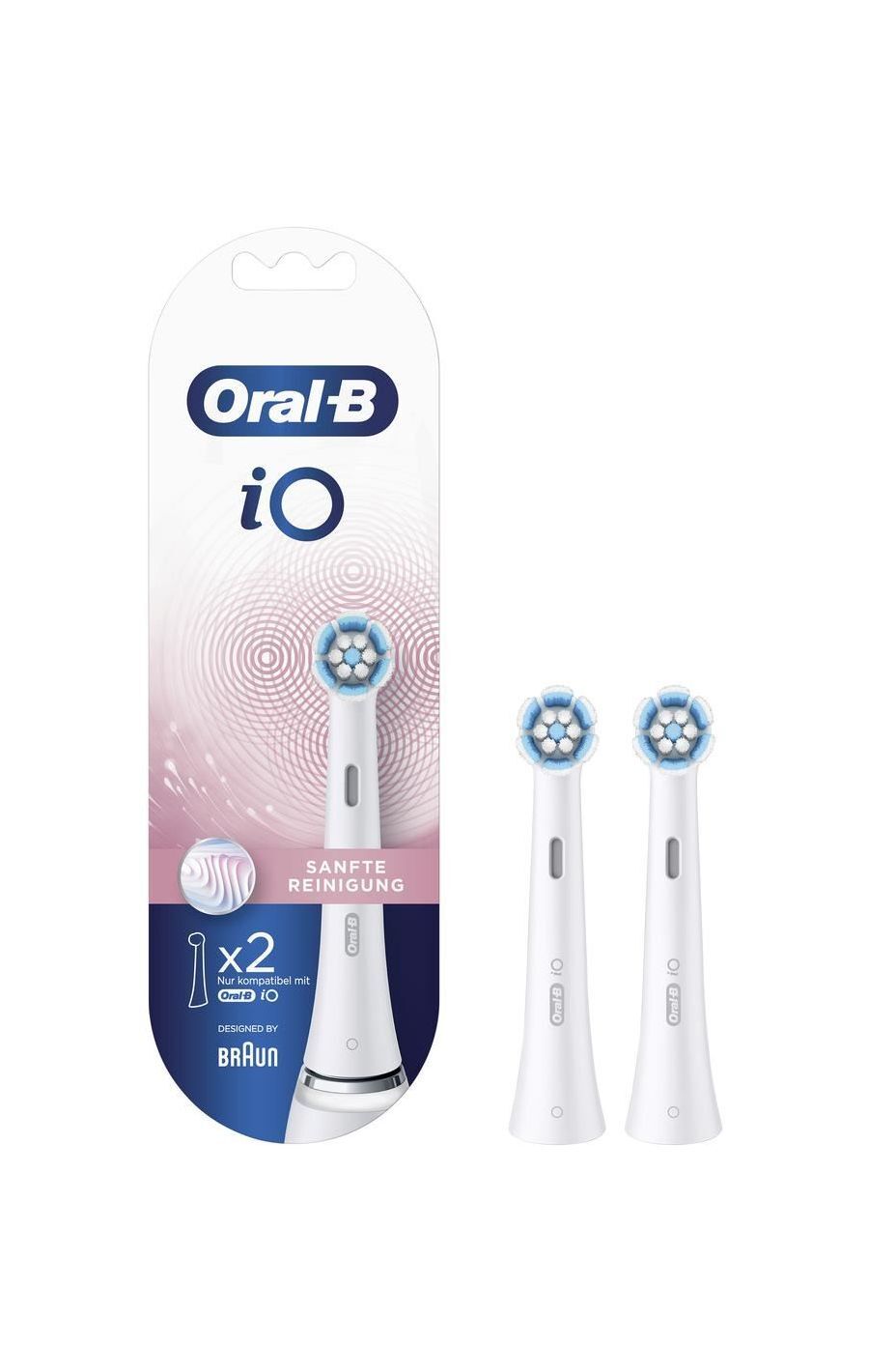 KIT 2 TESTINE ORAL-B SPAZZOLINI ELETTRICI IO GENTLE CARE PULIZIA DELICATA