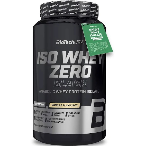 BioTech USA Iso Whey Zero Black, Vaniglia, 908 g
