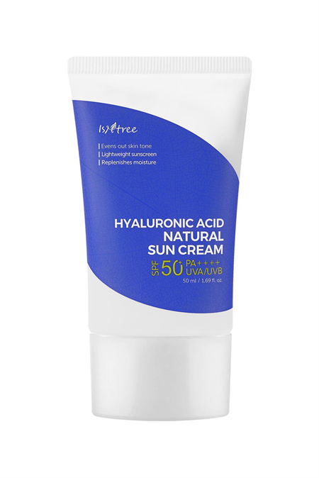 Isntree Protezione solare Acido ialuronico naturale SPF50+, 50 ml
