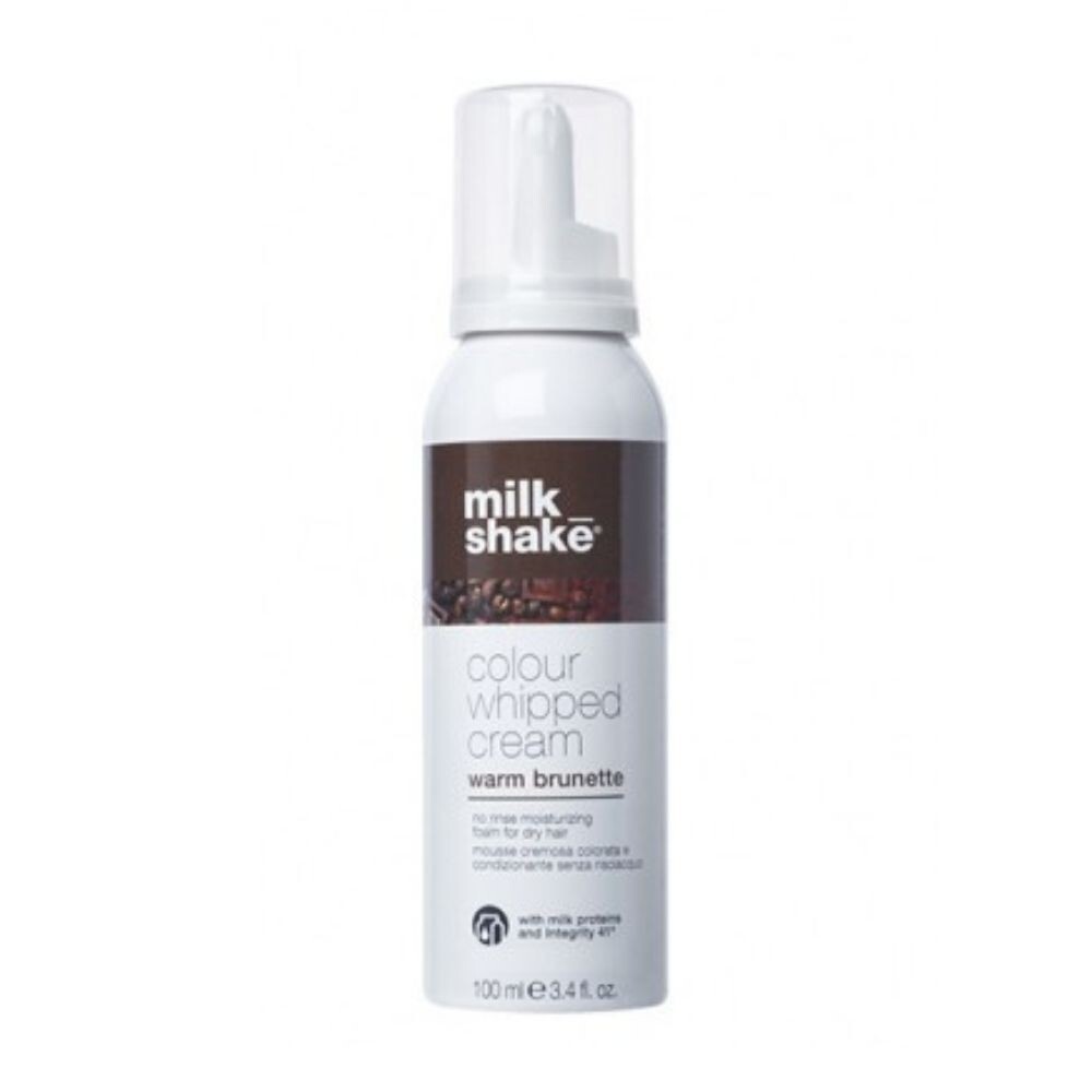 MILK SHAKE - COLOUR WHIPPED CREAM -  Warm Brunette (100ml) Mousse cremosa colora