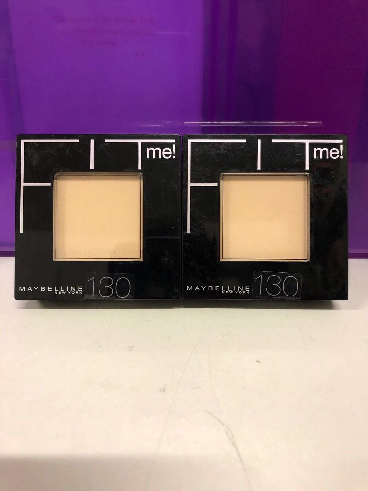 Stock X2 Maybelline cipria Powder Me Fit # 130 Buff Beige 9g