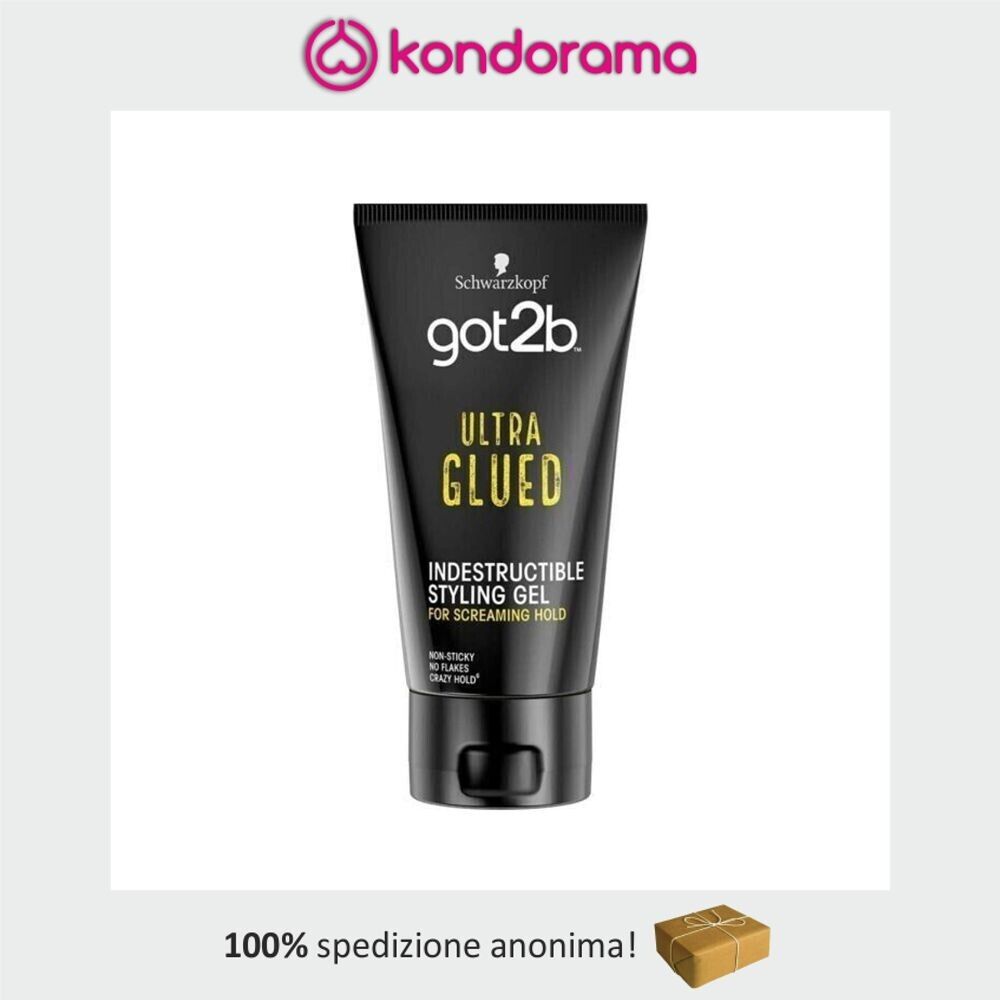 GOT2B GEL STYLING NERO CAPELLI ULTRA INCOLLATI 150 PER CAPELLI AFRO LATINO ETNIC
