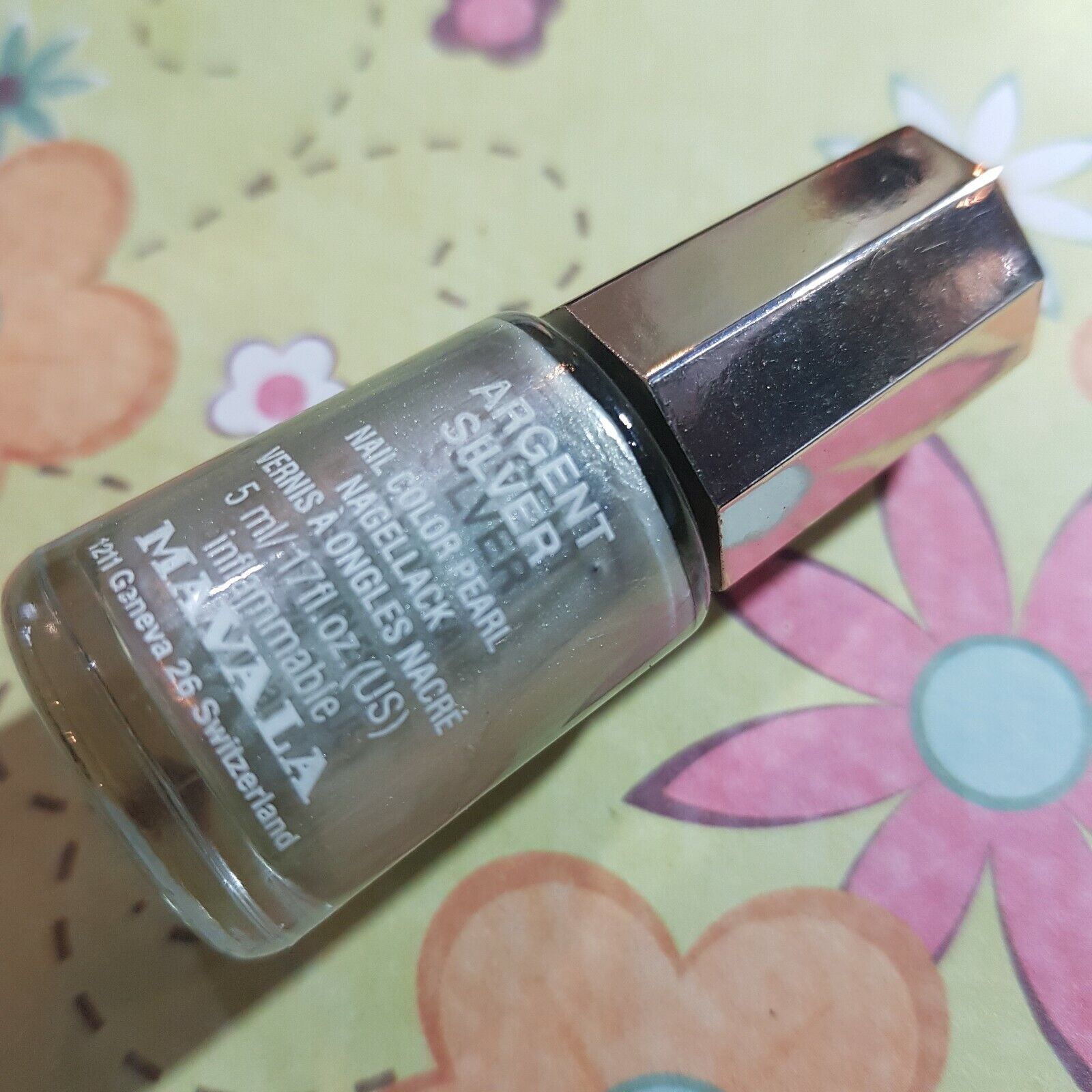 MAVALA Nail color pearl smalto unghie 5ml colore ARGENT SILVER  polish nail