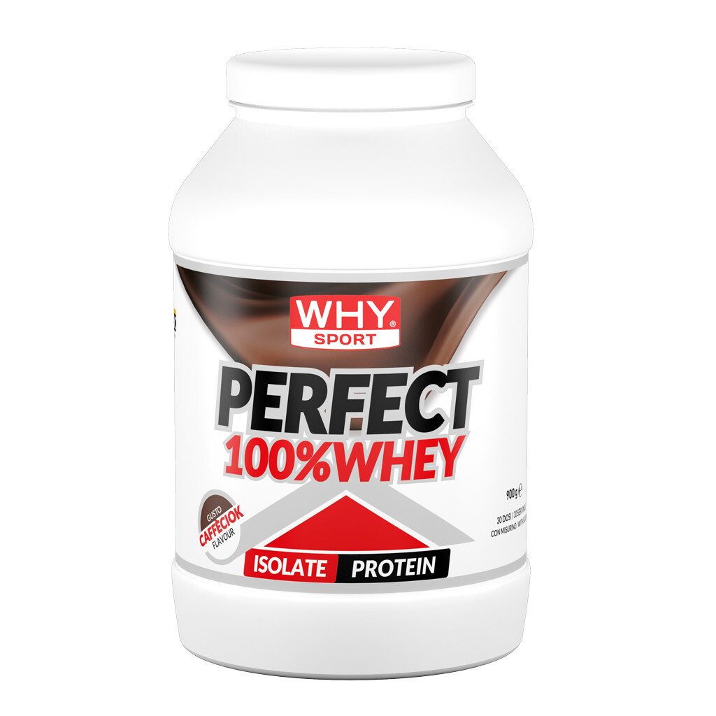 WHY SPORT PERFECT 100% WHEY 900 g CAFFE' CIOK Lotto: F02442 Scad: 21-01-26