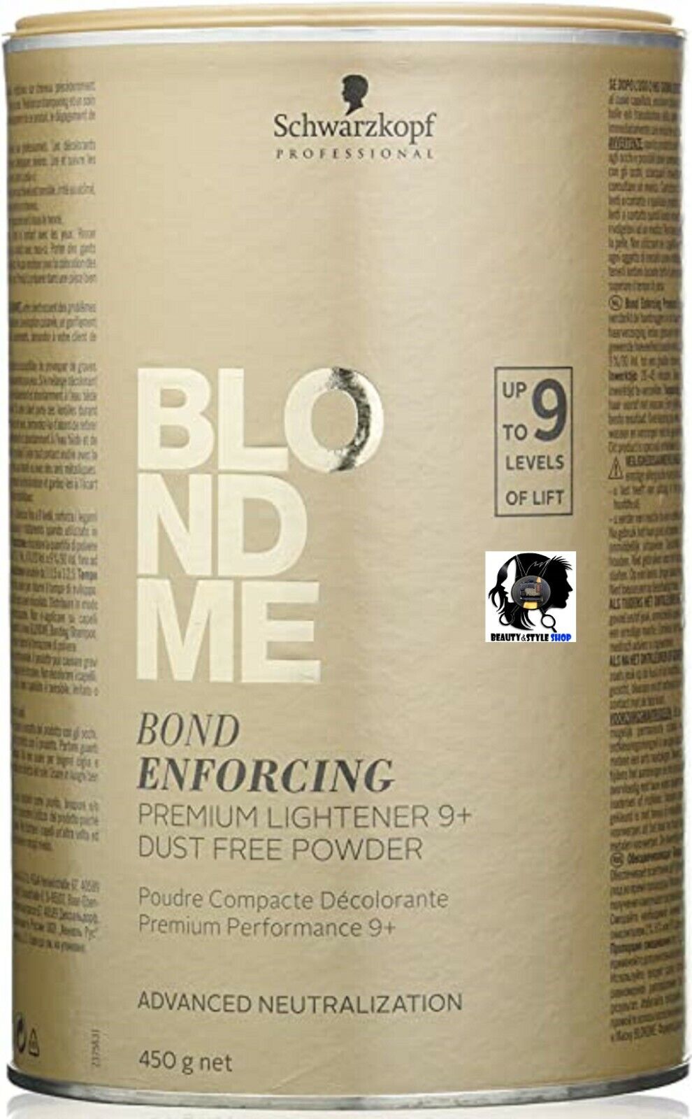 SCHWARZKOPF BLONDME POLVERE DECOLORANTE PREMIUM LIFT 9+ 450G PROFESSIONALE