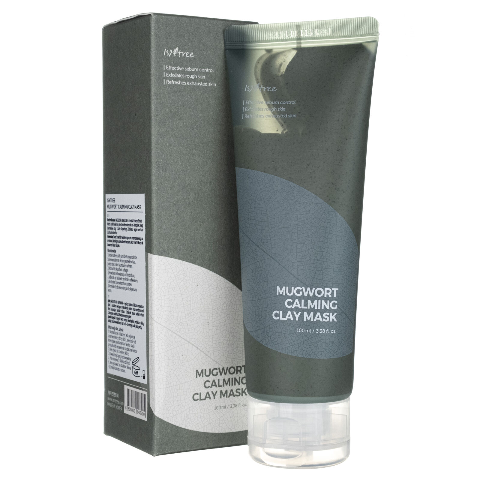 Isntree Maschera detergente all'argilla reale, 100ml
